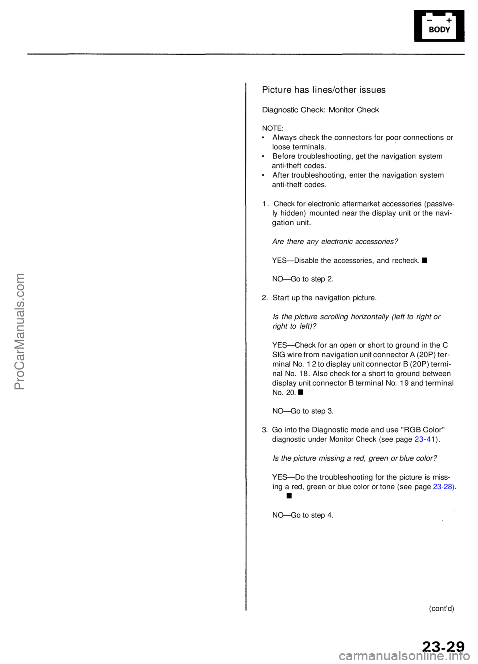 ACURA RL KA9 1996 Service User Guide Picture ha s lines/othe r issue s
Diagnosti c Check : Monito r Chec k
NOTE :
• Alway s chec k th e connector s fo r poo r connection s o r
loos e terminals .
• Befor e troubleshooting , ge t th e ACURA RL KA9 1996 Service User Guide Picture ha s lines/othe r issue s
Diagnosti c Check : Monito r Chec k
NOTE :
• Alway s chec k th e connector s fo r poo r connection s o r
loos e terminals .
• Befor e troubleshooting , ge t th e