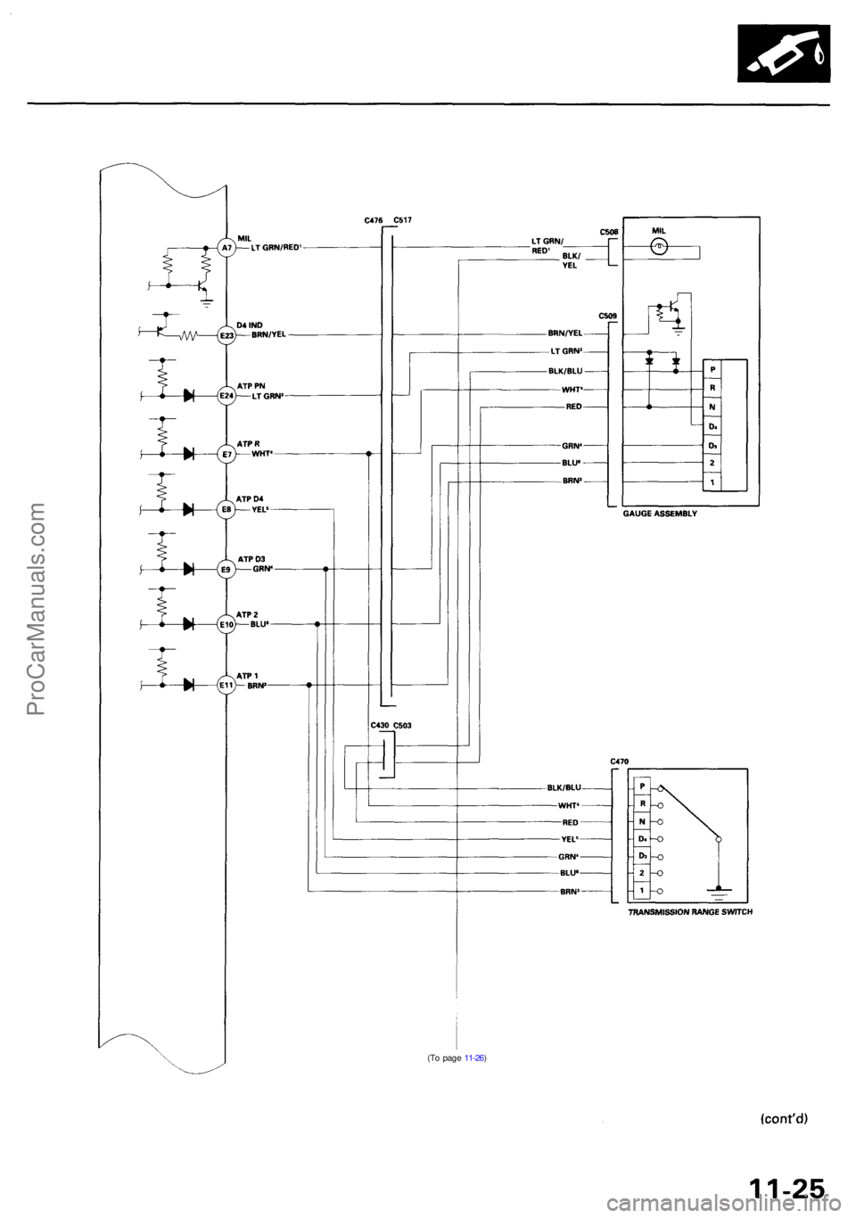 ACURA RL KA9 1996  Service Repair Manual (To pag e 11-26 )
ProCarManuals.com 