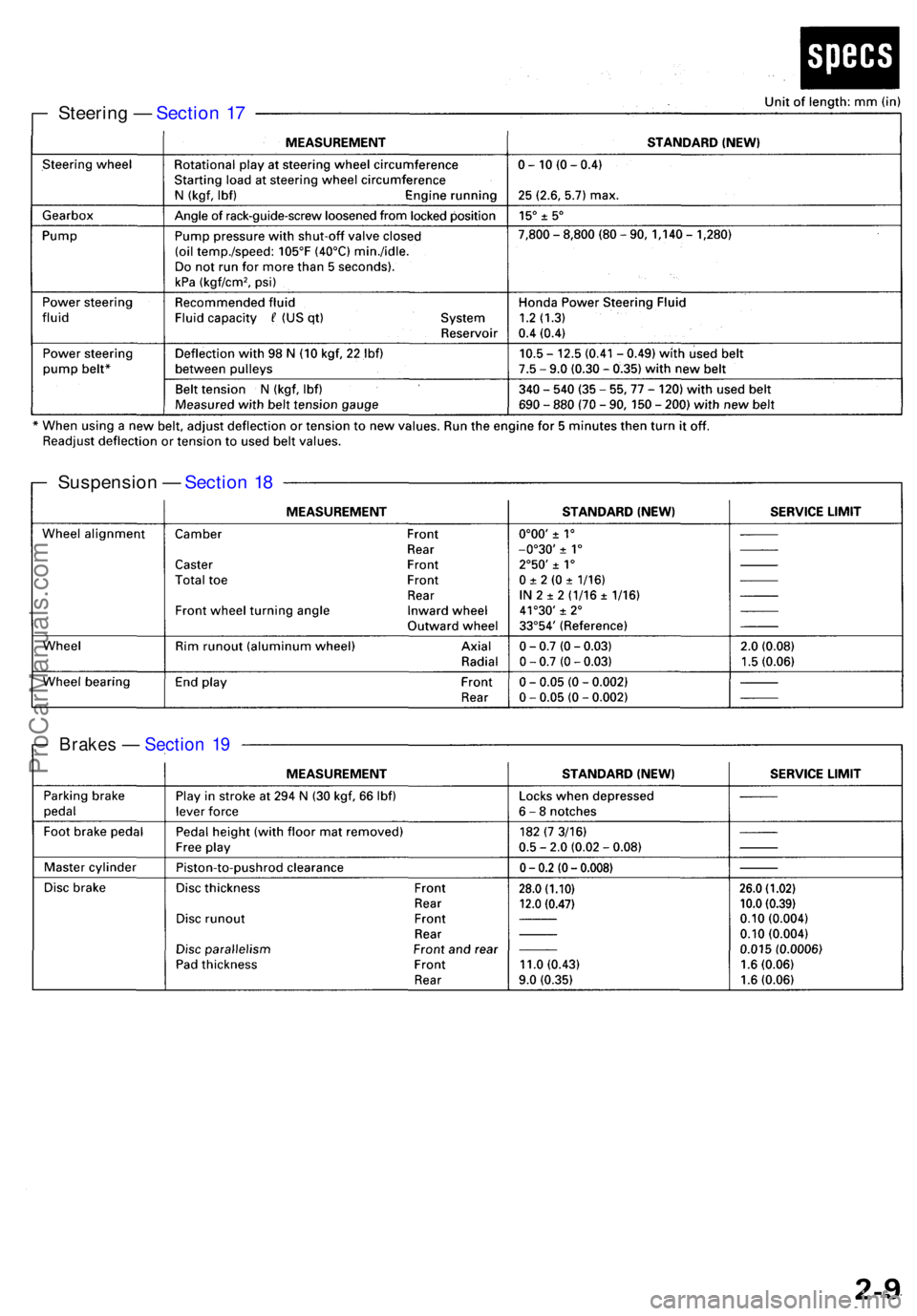 ACURA RL KA9 1996 Service Manual PDF Steering — Sectio n 1 7
Suspensio n — Sectio n 1 8
Brake s — Sectio n 1 9
ProCarManuals.com ACURA RL KA9 1996 Service Manual PDF Steering — Sectio n 1 7
Suspensio n — Sectio n 1 8
Brake s — Sectio n 1 9
ProCarManuals.com