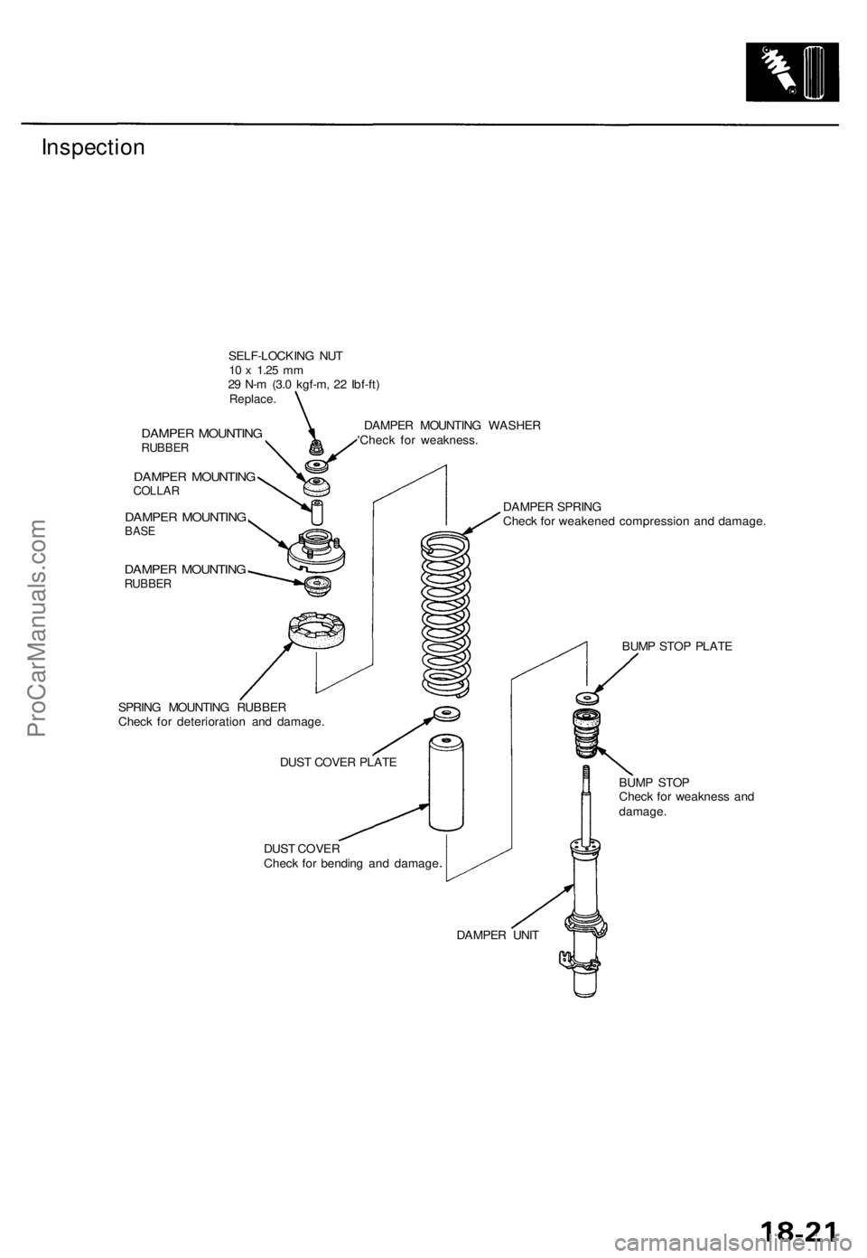 ACURA TL 1995 Service Repair Manual Inspection
SELF-LOCKIN G NU T10 x 1.2 5 mm29 N- m (3. 0 kgf-m , 2 2 Ibf-ft )Replace .
DAMPER MOUNTIN GRUBBER
DAMPE R MOUNTIN GCOLLAR
DAMPE R MOUNTIN GBASE
DAMPE R MOUNTIN GRUBBER
DAMPE R MOUNTIN G W ACURA TL 1995 Service Repair Manual Inspection
SELF-LOCKIN G NU T10 x 1.2 5 mm29 N- m (3. 0 kgf-m , 2 2 Ibf-ft )Replace .
DAMPER MOUNTIN GRUBBER
DAMPE R MOUNTIN GCOLLAR
DAMPE R MOUNTIN GBASE
DAMPE R MOUNTIN GRUBBER
DAMPE R MOUNTIN G W