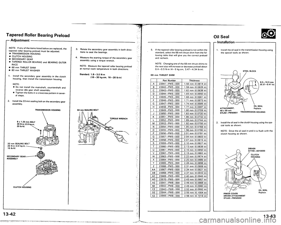 ACURA VIGOR 1993 Service Repair Manual ACURA VIGOR 1993 Service Repair Manual