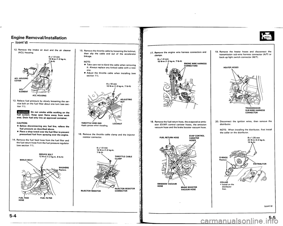 ACURA VIGOR 1993 Service Owners Manual ACURA VIGOR 1993 Service Owners Manual