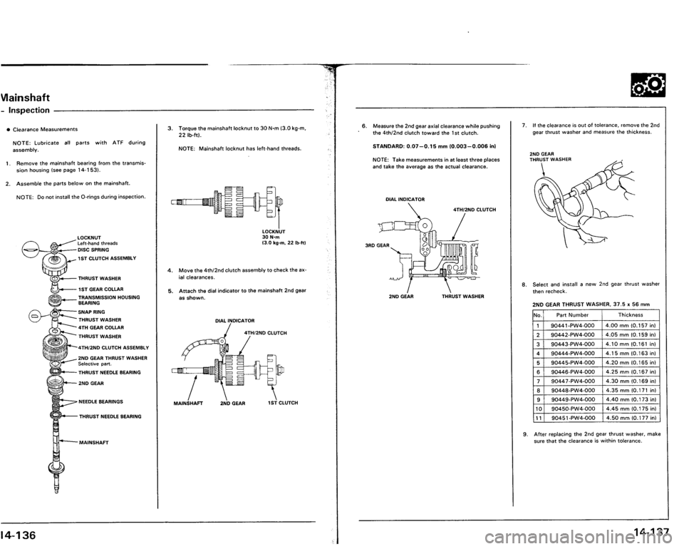ACURA VIGOR 1993  Service Repair Manual 