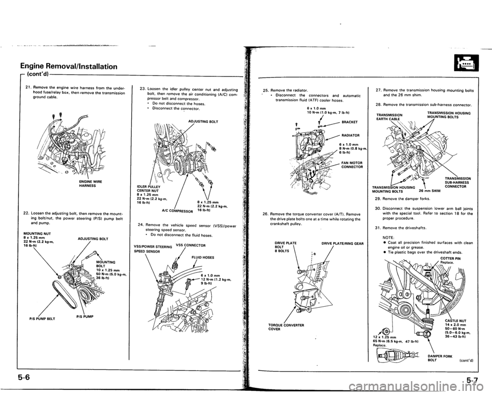 ACURA VIGOR 1993 Service Owners Manual ACURA VIGOR 1993 Service Owners Manual