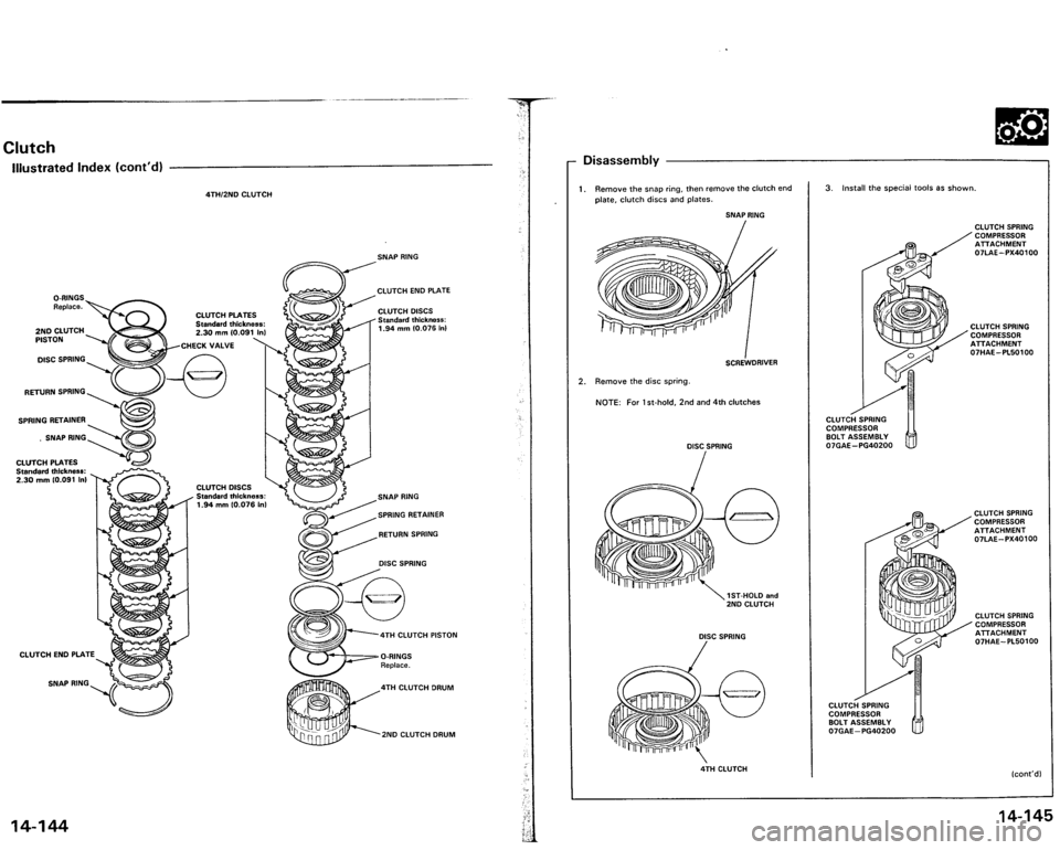 ACURA VIGOR 1993  Service Repair Manual 