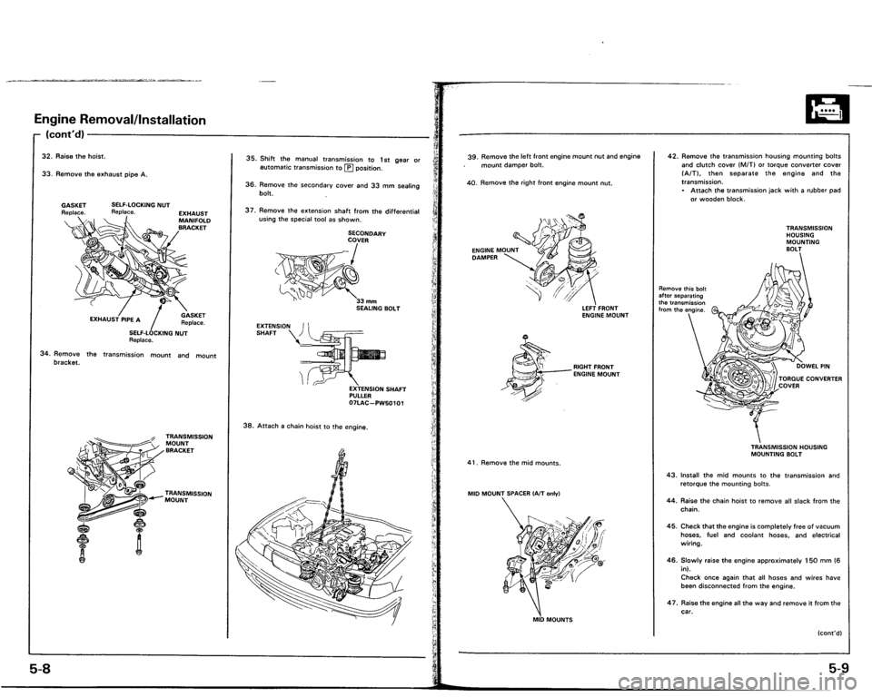 ACURA VIGOR 1993 Service Owners Manual ACURA VIGOR 1993 Service Owners Manual