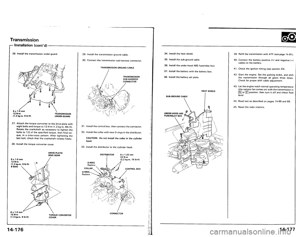 ACURA VIGOR 1993  Service Repair Manual 