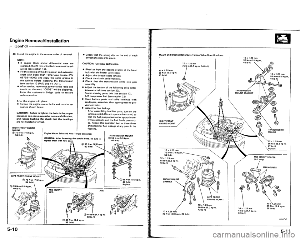 ACURA VIGOR 1993 Service Owners Manual ACURA VIGOR 1993 Service Owners Manual