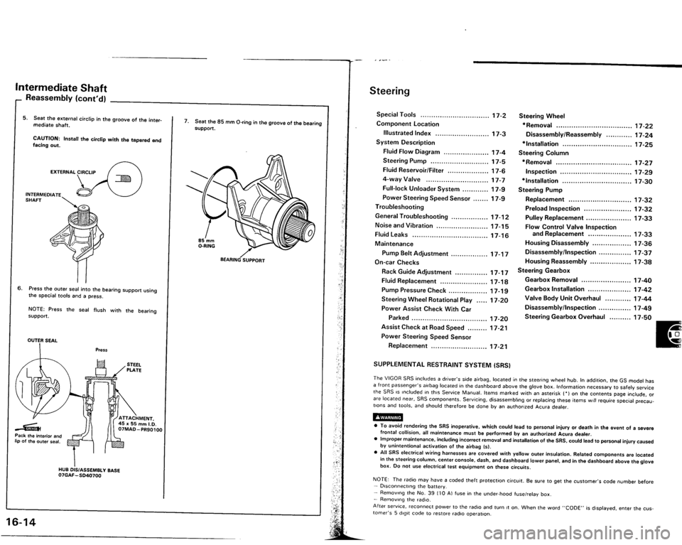ACURA VIGOR 1993 Service Repair Manual ACURA VIGOR 1993 Service Repair Manual