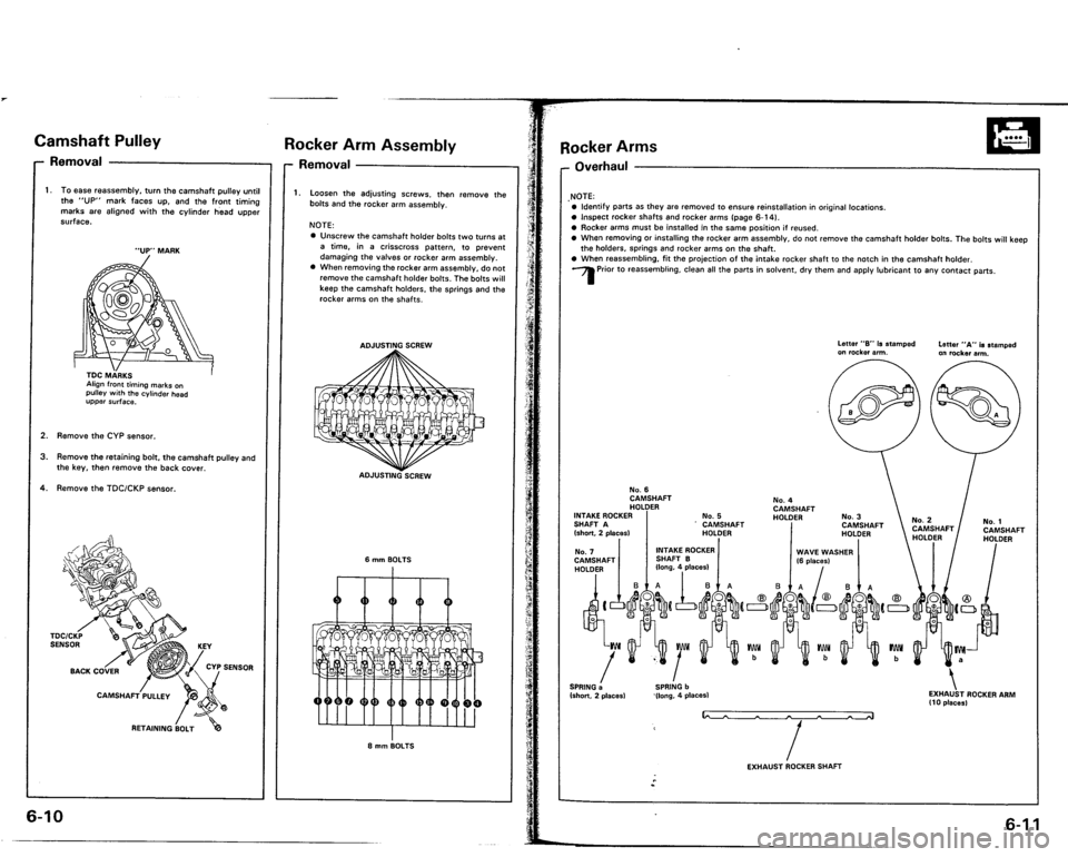 ACURA VIGOR 1993 Service Owners Guide ACURA VIGOR 1993 Service Owners Guide