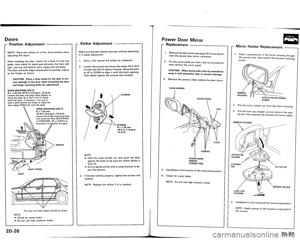ACURA VIGOR 1993 Service Repair Manual ACURA VIGOR 1993 Service Repair Manual
