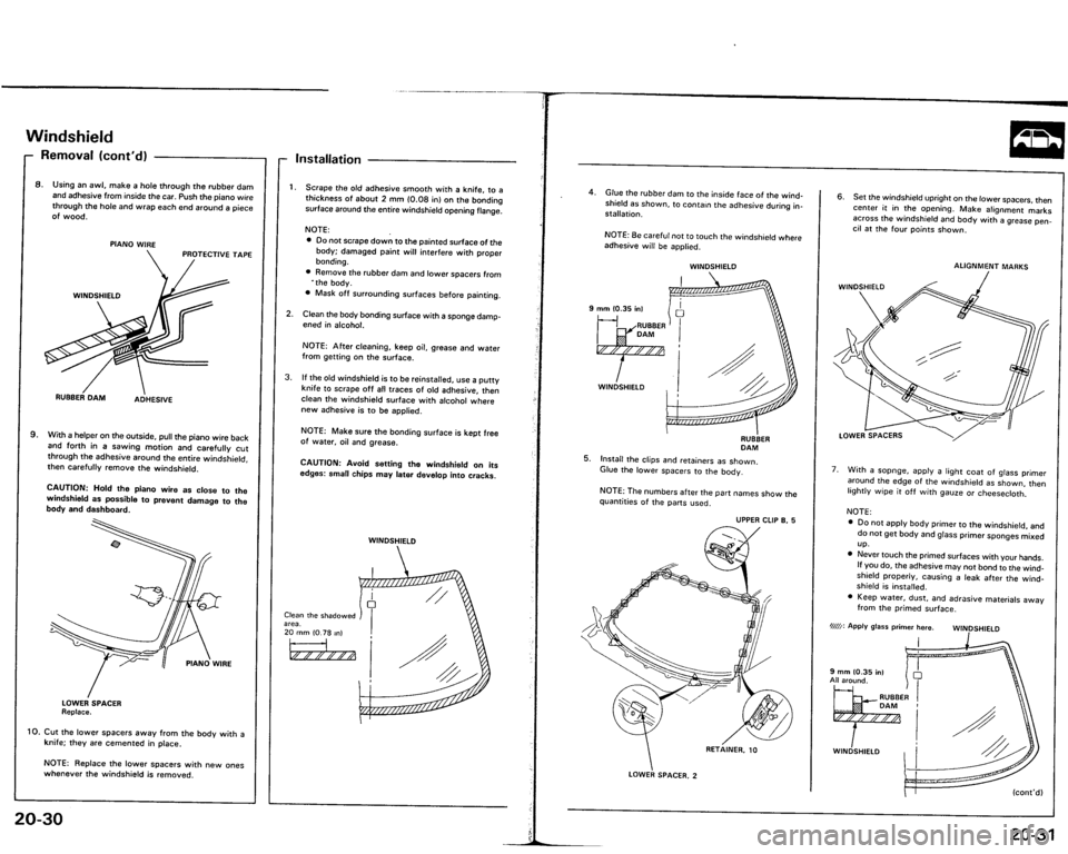 ACURA VIGOR 1993  Service Repair Manual 