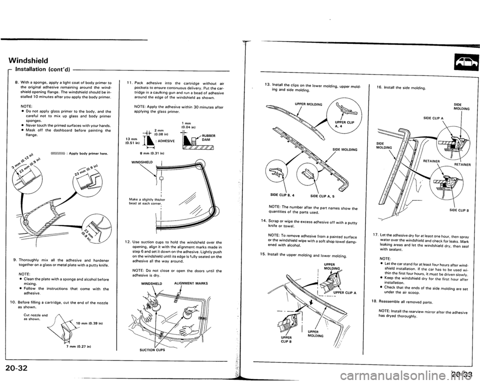 ACURA VIGOR 1993  Service Repair Manual 