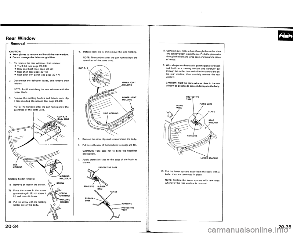ACURA VIGOR 1993  Service Repair Manual 