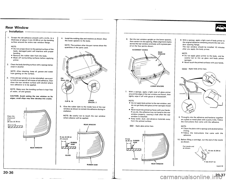 ACURA VIGOR 1993  Service Repair Manual 