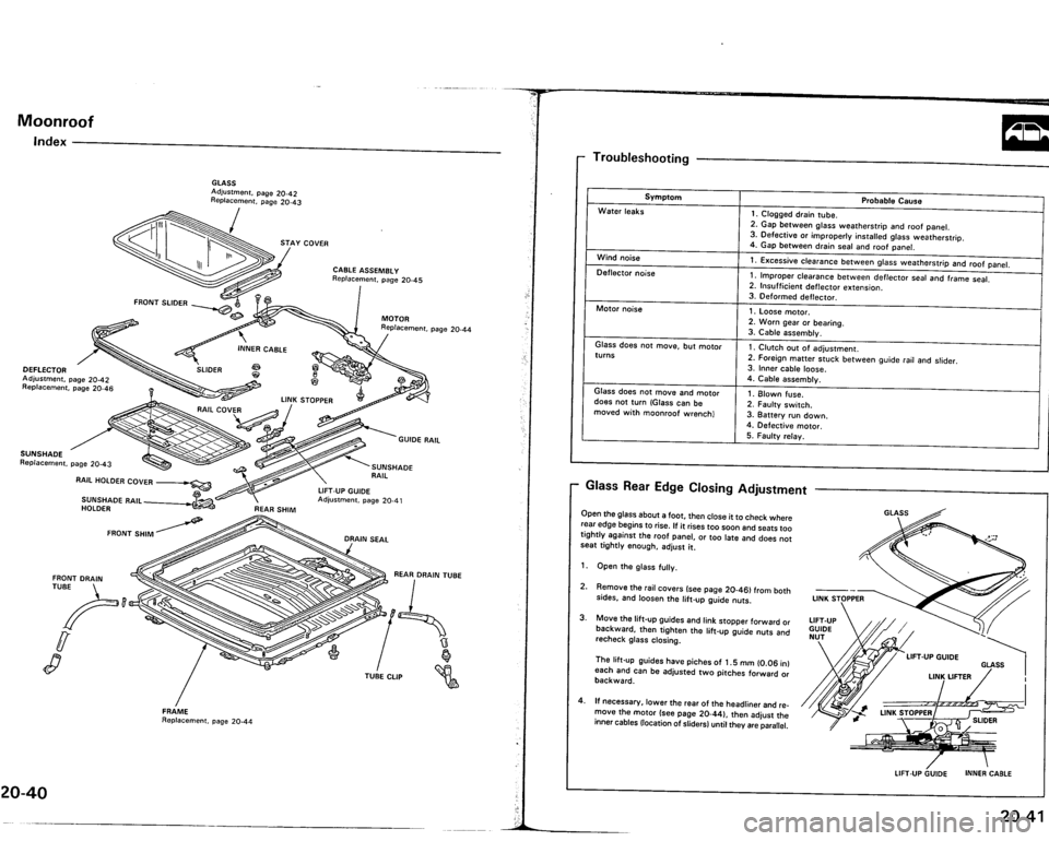 ACURA VIGOR 1993  Service Repair Manual 