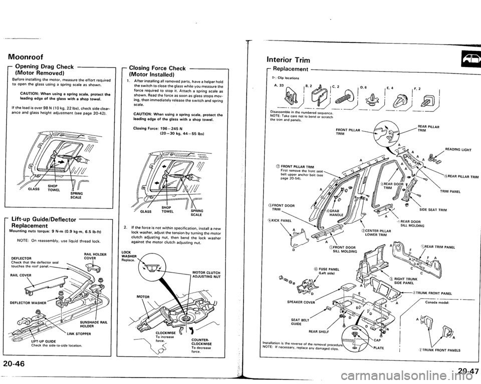 ACURA VIGOR 1993  Service Repair Manual 