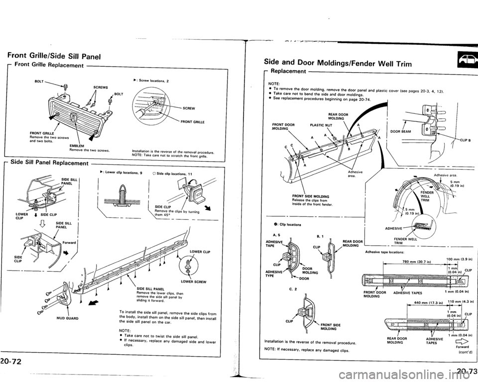 ACURA VIGOR 1993  Service Repair Manual 