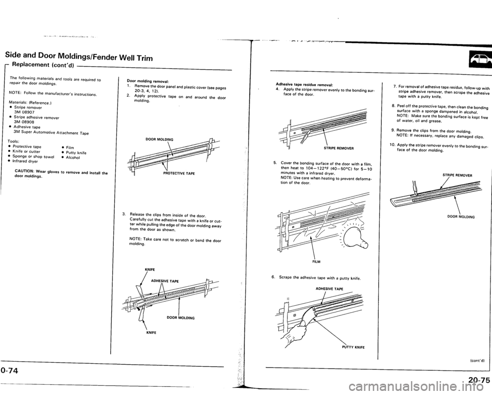 ACURA VIGOR 1993  Service Repair Manual 