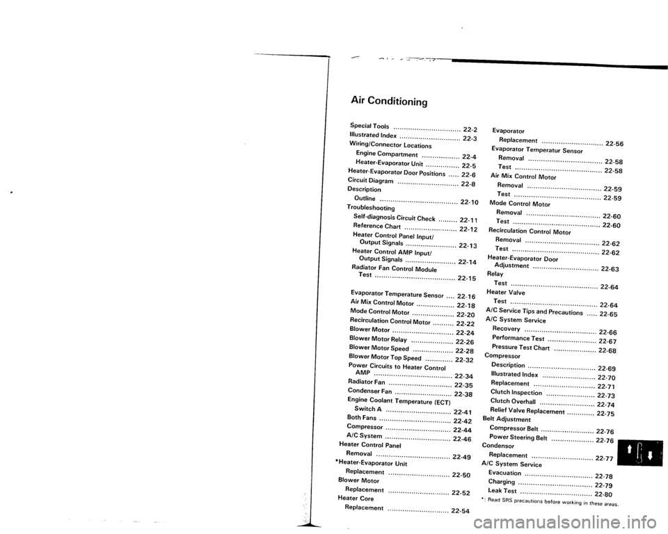 ACURA VIGOR 1993  Service Repair Manual 