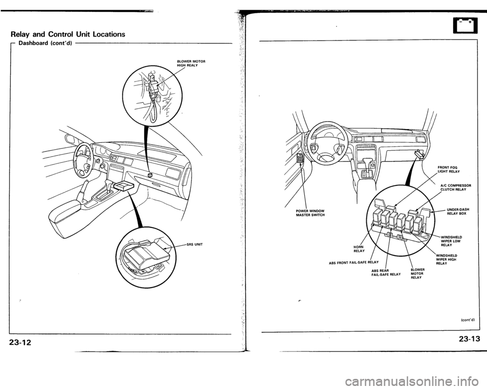 ACURA VIGOR 1993  Service Repair Manual 