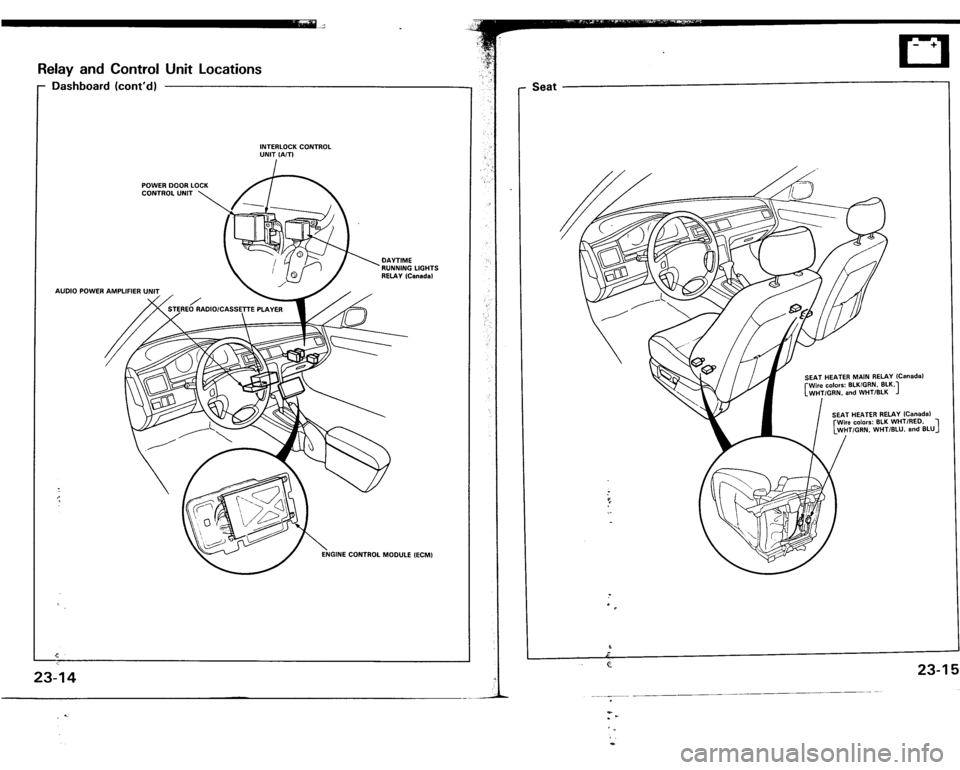 ACURA VIGOR 1993  Service Repair Manual 