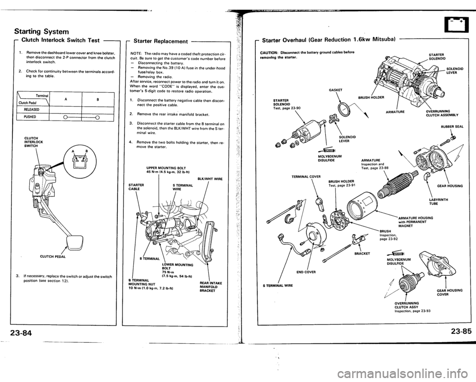 ACURA VIGOR 1993 Service Repair Manual ACURA VIGOR 1993 Service Repair Manual