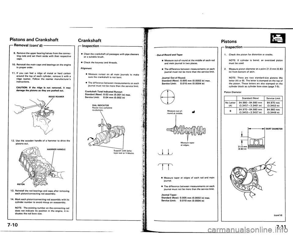 ACURA VIGOR 1993  Service Workshop Manual 