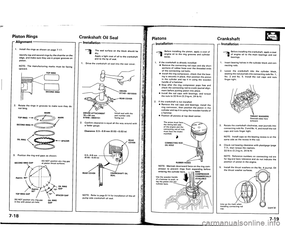 ACURA VIGOR 1993  Service Workshop Manual 
