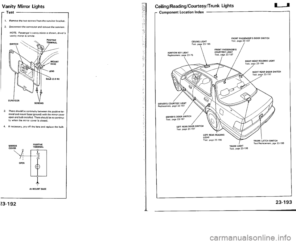 ACURA VIGOR 1993 Service Repair Manual ACURA VIGOR 1993 Service Repair Manual