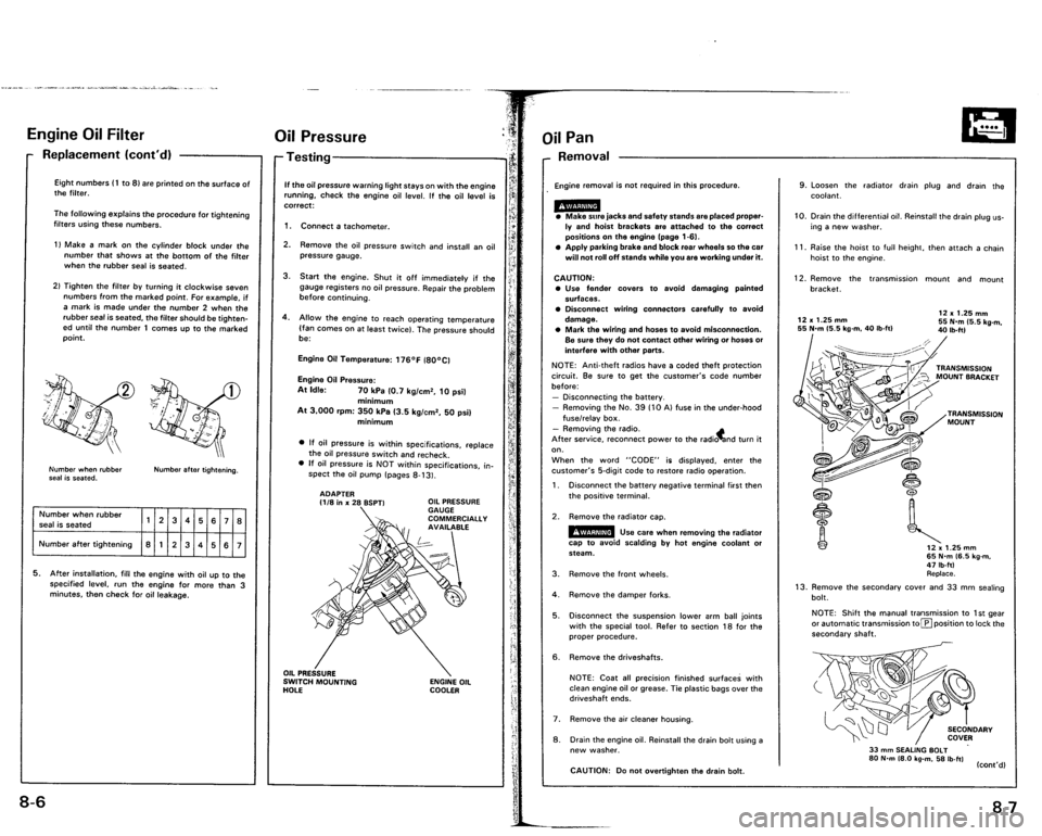 ACURA VIGOR 1993  Service Manual PDF 