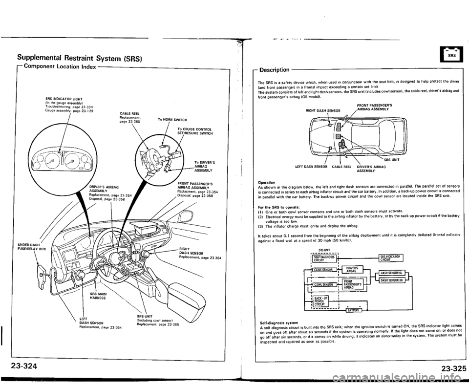 ACURA VIGOR 1993  Service Repair Manual 