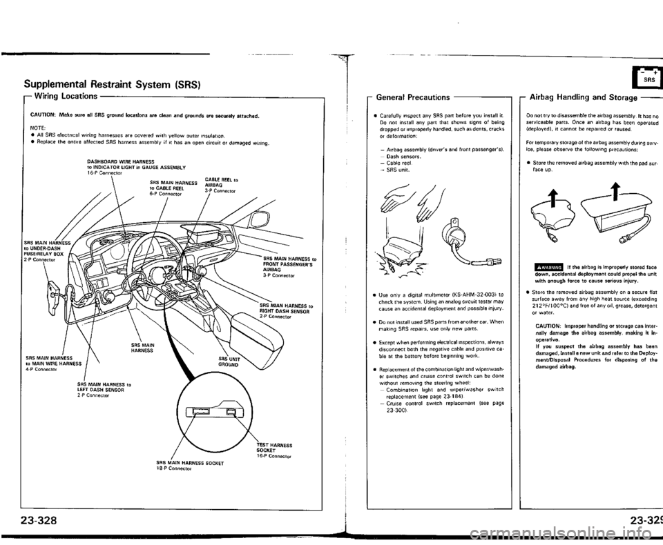 ACURA VIGOR 1993  Service Repair Manual 