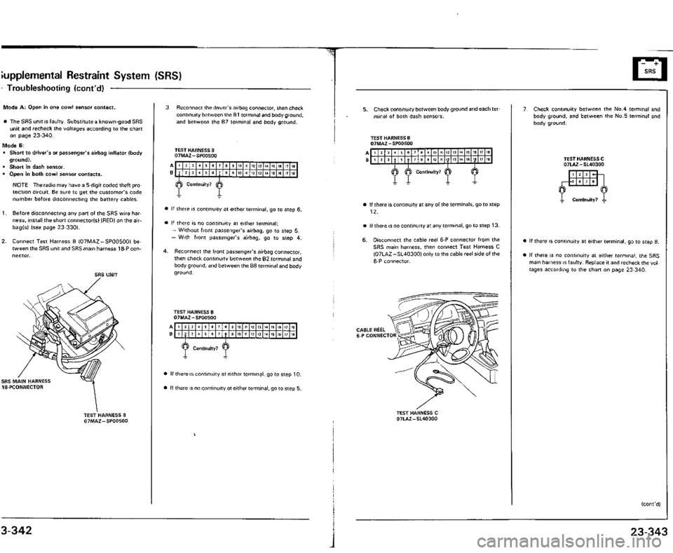 ACURA VIGOR 1993  Service Repair Manual 