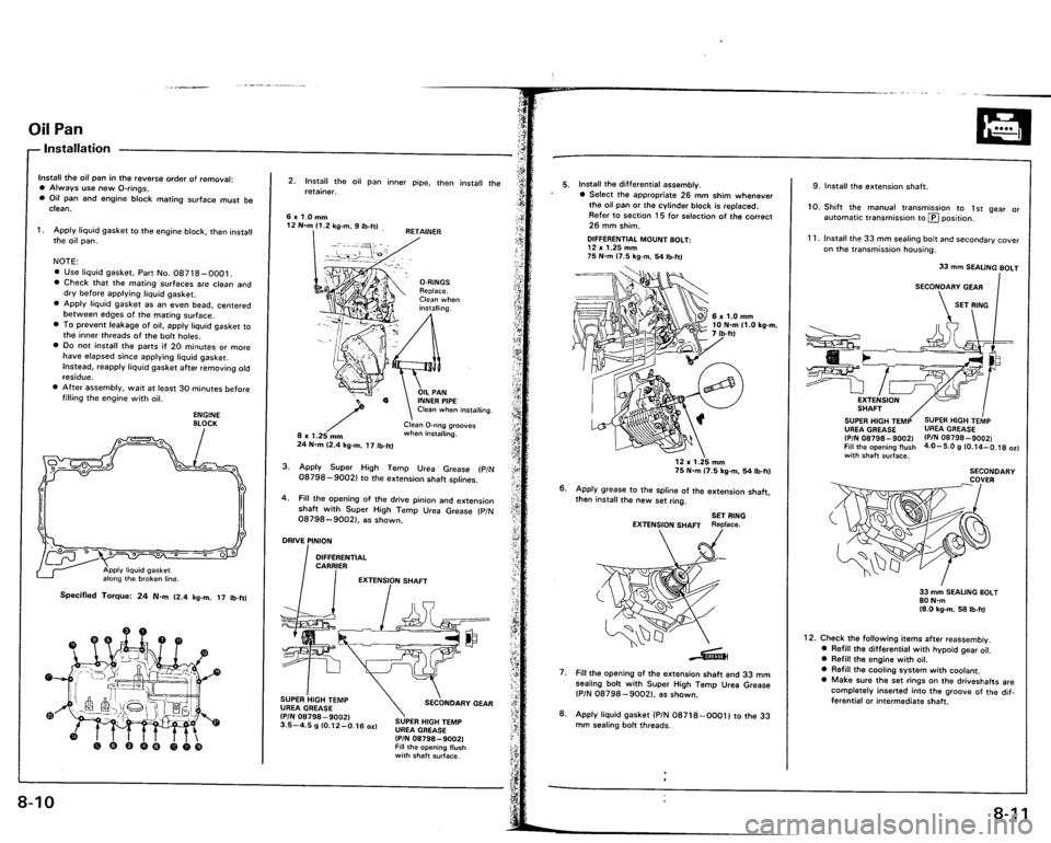 ACURA VIGOR 1993  Service Manual PDF 