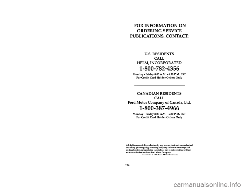 Mercury Grand Marquis 1997  Owners Manuals 276 % [AC02700( G )12/94]
thirty-six pica chart:0032291-A
File:15rcacg.ex
Update:Wed Jun 19 14:46:55 1996 