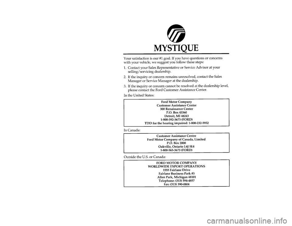 Mercury Mystique 1996  Owners Manuals [PI00070( Z)03/95]
thirty-two pica
chart:0001462-CFile:cdpiz.ex
Update:Fri Feb 23 11:10:02 1996 