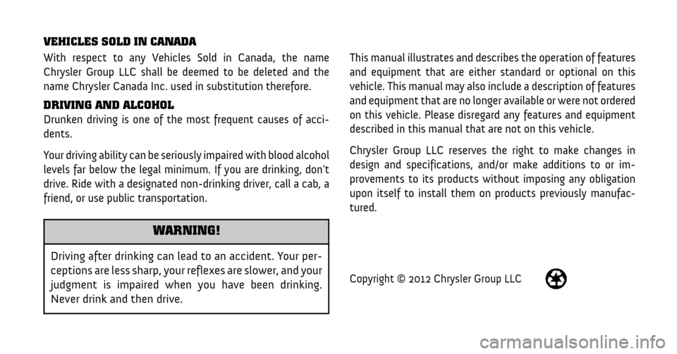 Ram C/V 2013  Owners Manual 