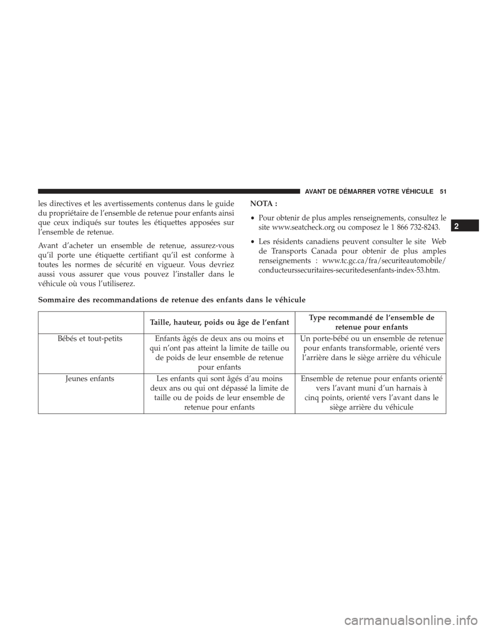 Ram ProMaster 2017 Manuel du propriétaire (in French) les directives et les avertissements contenus dans le guide
du propriétaire de l’ensemble de retenue pour enfants ainsi
que ceux indiqués sur toutes les étiquettes apposées sur
l’ensemble de r Ram ProMaster 2017 Manuel du propriétaire (in French) les directives et les avertissements contenus dans le guide
du propriétaire de l’ensemble de retenue pour enfants ainsi
que ceux indiqués sur toutes les étiquettes apposées sur
l’ensemble de r