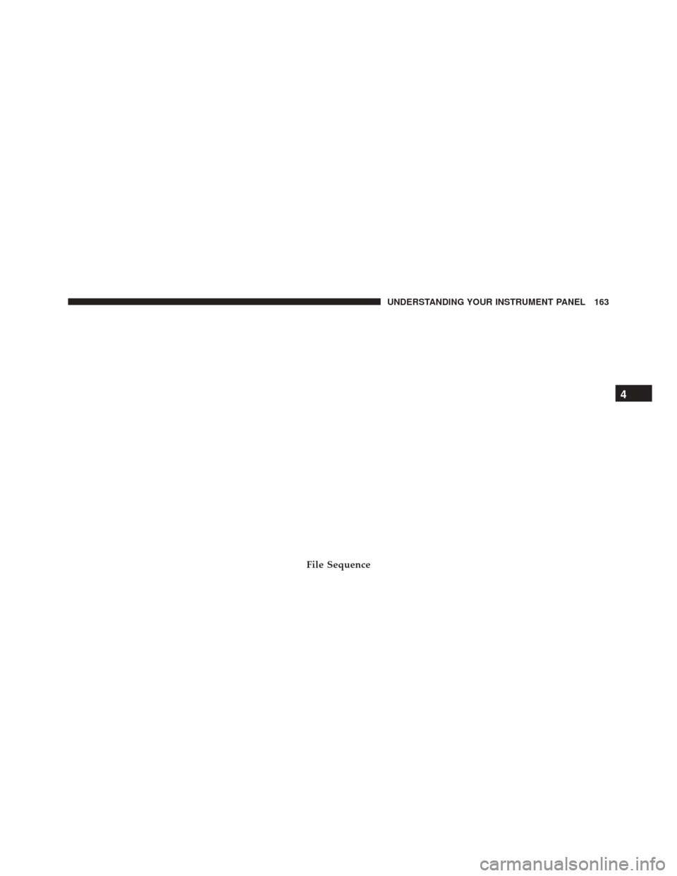 Ram ProMaster 2015  Owners Manual File Sequence
4
UNDERSTANDING YOUR INSTRUMENT PANEL 163 