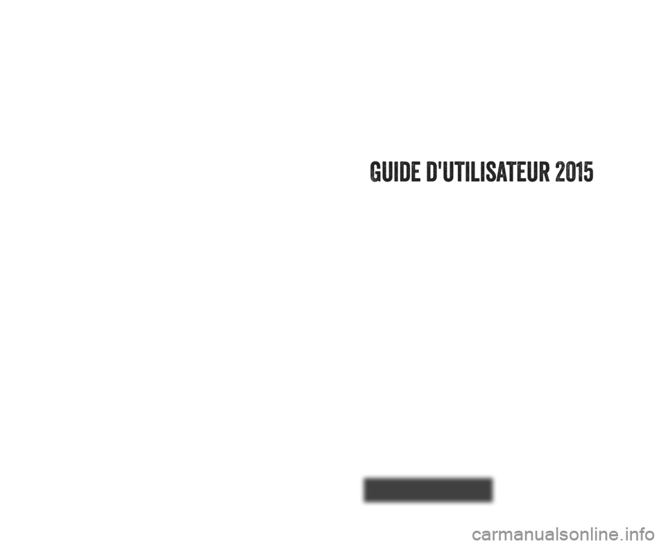 Ram ProMaster 2015  Guide dutilisateur (in French) 