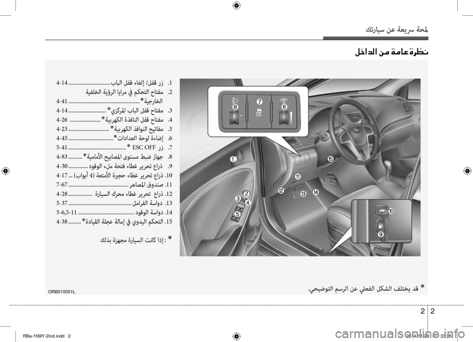 Hyundai Accent 2016 دليل المالك كترايس نع ةعيسر ةحلم
2
2
00BA005F003F006400B8003F001E00C200BC001E00CF00BC004000A4001E00CE006800A100C0
4-14 .............................. بابلا ل\fق ءاغل\b /ل\fق رز Hyundai Accent 2016 دليل المالك كترايس نع ةعيسر ةحلم
2
2
00BA005F003F006400B8003F001E00C200BC001E00CF00BC004000A4001E00CE006800A100C0
4-14 .............................. بابلا ل\fق ءاغل\b /ل\fق رز