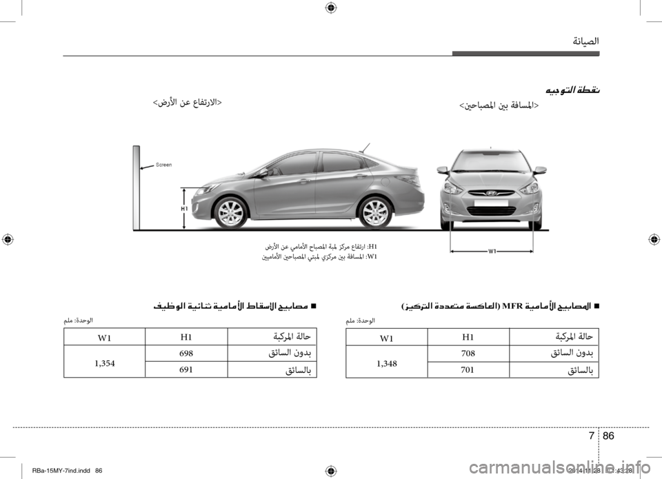 Hyundai Accent 2016  دليل المالك ةنايصلا
86 
7
00C600CB005300C9004C00B8003F001E
>ينحابصلما ينب ةفاسلما<
>ضرنيbا نع عافترلاا<
)006A00CB00B4001400B8003F001E00CE0063006400A5004C00BC001E00CF006C00