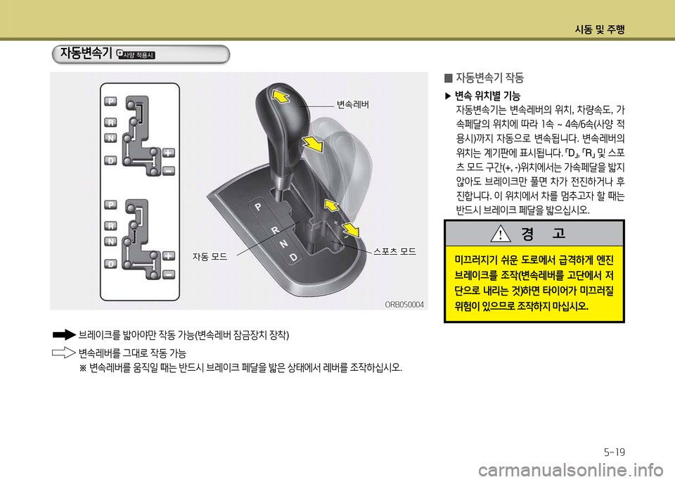 Hyundai Accent 2015  엑센트 RB - 사용 설명서 (in Korean) /d동 및 주B자-19
변.$