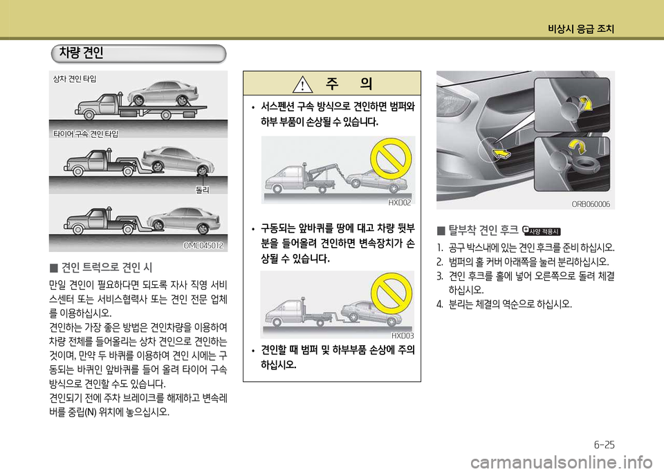 Hyundai Accent 2015  엑센트 RB - 사용 설명서 (in Korean) 비상/d 응
