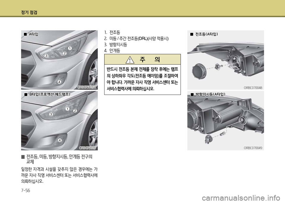 Hyundai Accent 2015 엑센트 RB - 사용 설명서 (in Korean) 4 Hyundai Accent 2015 엑센트 RB - 사용 설명서 (in Korean) 4