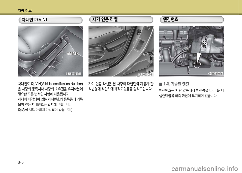 Hyundai Accent 2015  엑센트 RB - 사용 설명서 (in Korean) 8