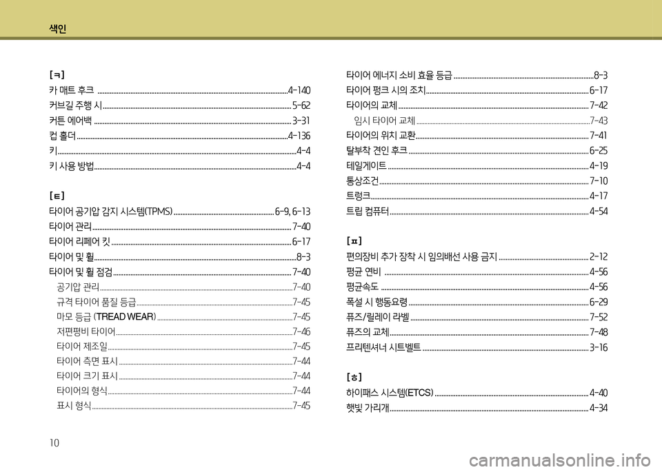 Hyundai Accent 2015  엑센트 RB - 사용 설명서 (in Korean) 색인 소0
[