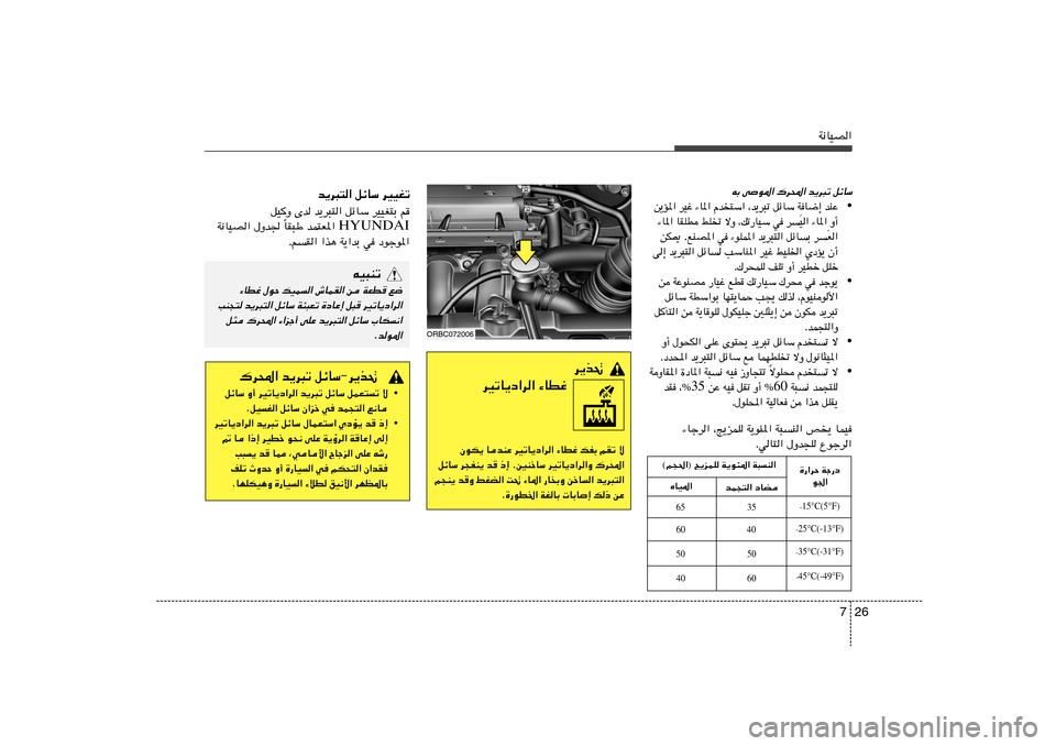 Hyundai Accent 2013  دليل المالك 26 7
W½UOB«
b¹d³²« qzUÝ dOOGð
qOË Èb b¹d³²« qzUÝ dOOG²Ð r
HYUNDAI UI³Þ bL²F*« 
Î W½UOB« ‰Ëb 
ÆrI« «c¼ W¹«bÐ w œułu*«
tO³Mð
¡UDž ‰uŠ pOL« ‘UL