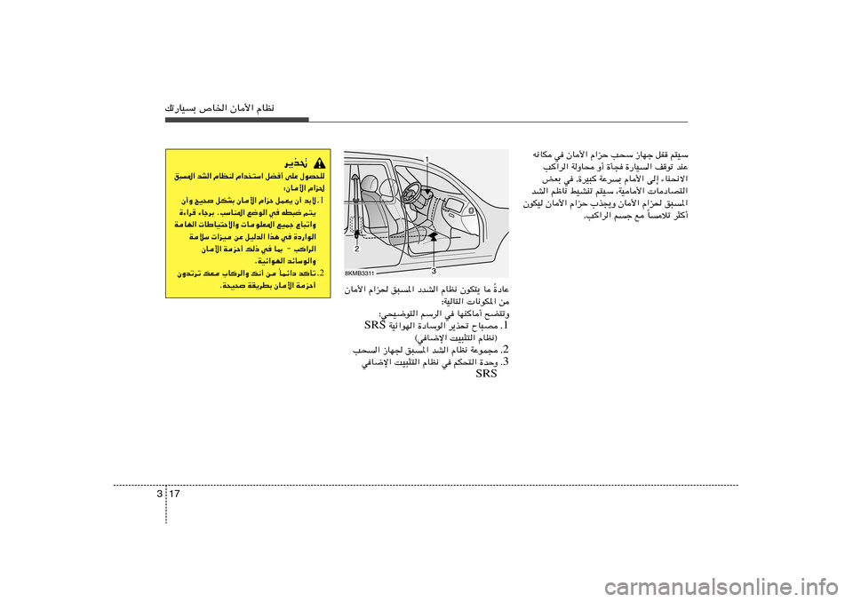 Hyundai Accent 2012  دليل المالك 17 3pð—UOÐ ’U)« ÊU_« ÂUE½
…œUŽ
Î ÊU_« Â«e( o³*« œbA« ÂUE½ ÊuJ²¹ U 
∫WOU²«  U½uJ*« s
∫w×O{u²« rÝd« w	 UNMU√ `C²ðË
1 Æ  WOz«uN« …œUÝu